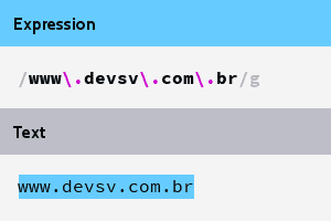 imagem ilustrando matching da url do devsv