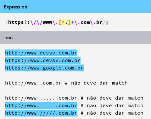imagem ilustrando correcao do matching de url apenas com pontos