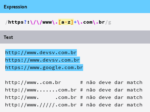 imagem ilustrando matching com urls .com.br